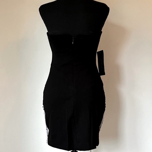 New With Tags Bebe Sequin Beaded strapless Mini XS/S - Picture 2 of 5